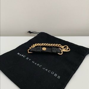 Marc by Marc Jacobs Leather/Chain Bracelet